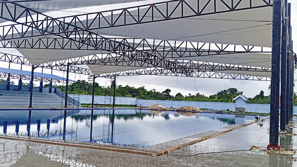 canopy membrane kolam renang